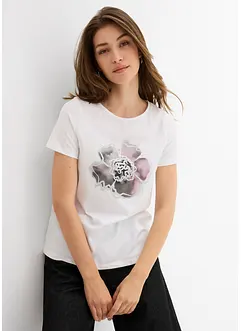 T-Shirt mit reiner Baumwolle, bonprix