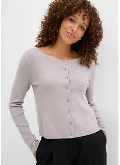 Gilet court en fine maille, bonprix