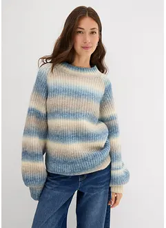 Grobstrick-Pullover aus weichem Woll-Mix, bonprix
