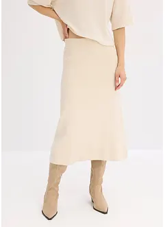 Jupe évasée en maille, bonprix