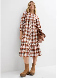 Midikleid aus Flanell, bonprix