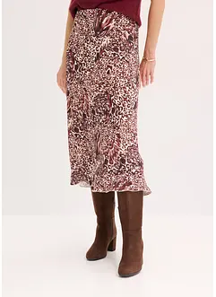 Satin-Rock mit Struktur, bonprix