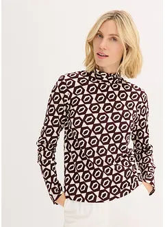 Stehkragenshirt mit Struktur, bonprix