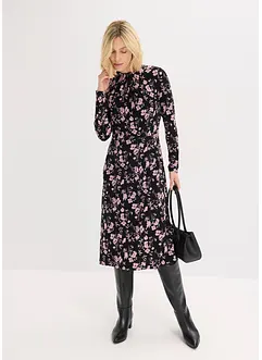 Midikleid mit Stehkragen, bonprix