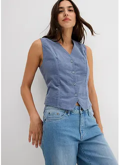 Gilet sans manches en velours côtelé, bonprix