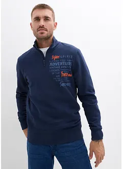 Troyer-Sweatshirt aus reiner Baumwolle, bonprix