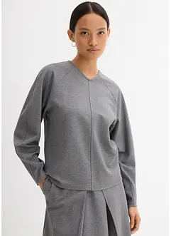 Langarmshirt aus bequemen Punto di Roma, bonprix