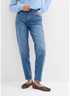 Jean mom taille haute, cropped, bonprix