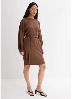 Minikleid mit Struktur aus Viskose-Mix, bonprix