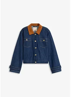 Jeansjacke mit Cordkragen, bonprix