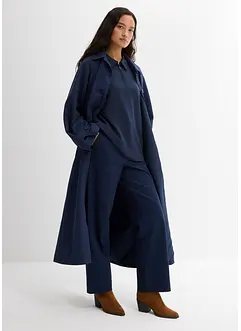 Pantalon large en coton extensible, longueur 7/8, bonprix