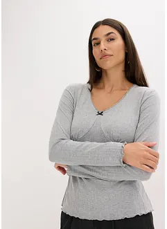 T-shirt côtelé, bonprix