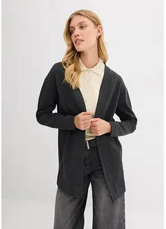 Long-Sweatjacke aus weichem Baumwoll-Mix, bonprix