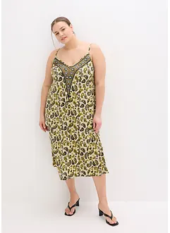 Robe à fines bretelles en viscose extensible, bonprix