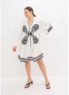 Robe-tunique en viscose texturée, bonprix