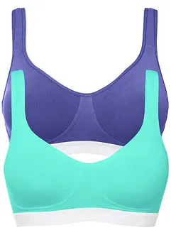 BH ohne Bügel mit Bio-Baumwolle (2er Pack), bonprix
