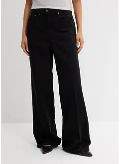 Pantalon à pinces en twill 100% coton, bonprix