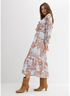 Robe longue en fine viscose mélangée, bonprix
