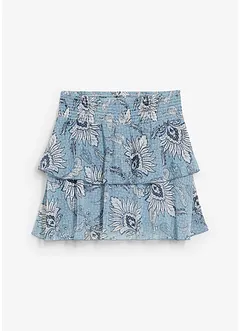 Stufenrock aus strukturiertem Chiffon, bonprix