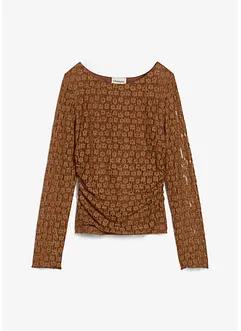 T-shirt manches longues en dentelle, bonprix