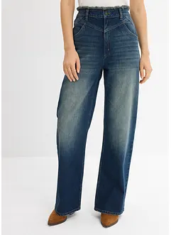 Jean droit, taille haute, bonprix
