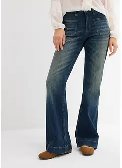 Jean flare, taille mi-haute, bonprix