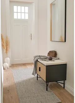 Tapis de passage intérieur et extérieur à rayures discrètes, bonprix