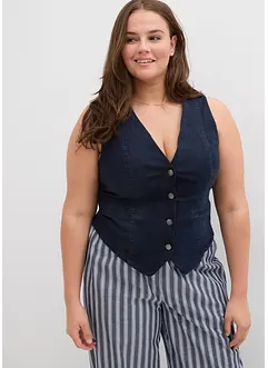 Gilet sans manches en jean, bonprix