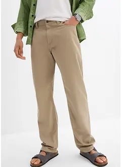 Regular Fit Twillhose aus reiner Baumwolle, Straight, bonprix