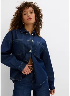 Oversized Jeans-Overshirt aus Bio-Baumwolle, bonprix
