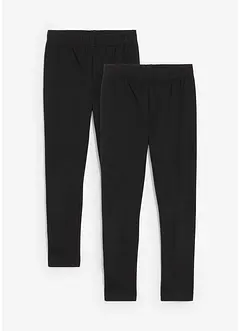 Lot de 2 leggings en matière élastique, bonprix