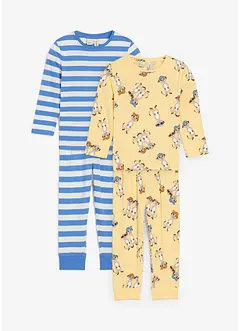 Pyjama aus reiner Bio-Baumwolle (4-tlg. Set), bonprix