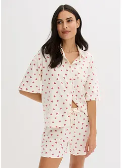 Shorty aus Flammgarn, oversized, bonprix