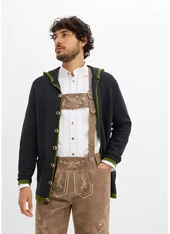 Trachten-Strickjacke mit Kapuze, bonprix