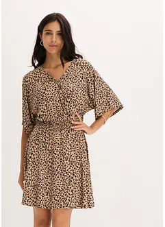 Jerseykleid in Wickeloptik aus Viskose-Mix, bonprix
