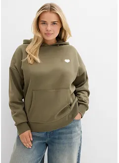 Sweat à capuche en coton mélangé, bonprix