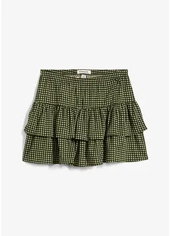 Stufenrock aus strukturiertem Crêpe, bonprix