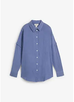 Oversize-Hemd aus luftigem Musselin, bonprix