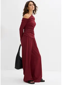 One-Shoulder-Shirt aus strukturiertem Crêpe, bonprix