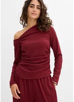 One-Shoulder-Shirt aus strukturiertem Crêpe, bonprix