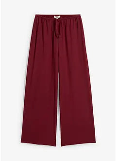 Schlupfhose aus strukturiertem Crêpe, bonprix