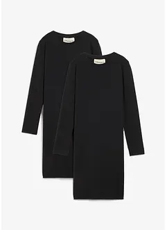 Lot de 2 robes en jersey coton extensible, bonprix