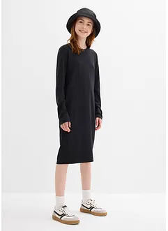 Jerseykleid aus elastischem Bio-Baumwoll-Mix (2er Pack), bonprix