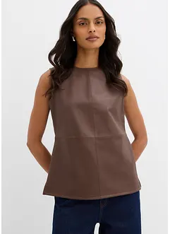 Lederimitat-Top, bonprix