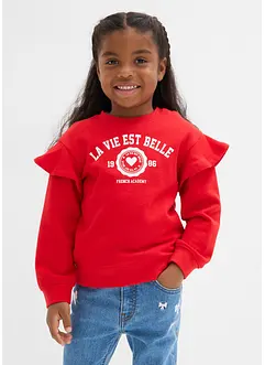 Lot de 2 sweats doux en coton mélangé, bonprix