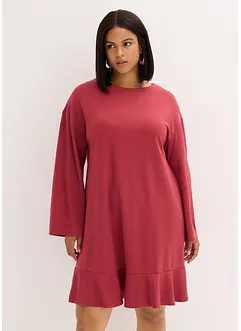 Robe courte à base volantée en jersey Milano, bonprix