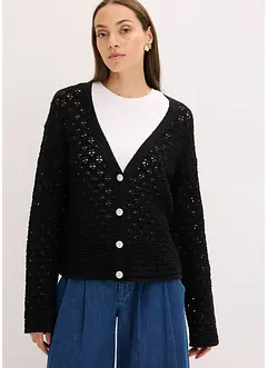 Ajour-Strickjacke, bonprix