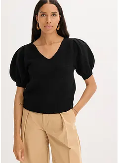 Pullover mit Kurzarm, bonprix