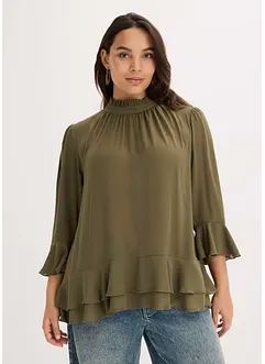 Tunique-blouse à volants, bonprix