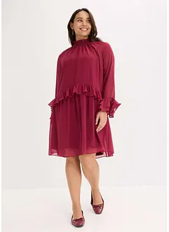 Chiffonkleid mit Volants, bonprix